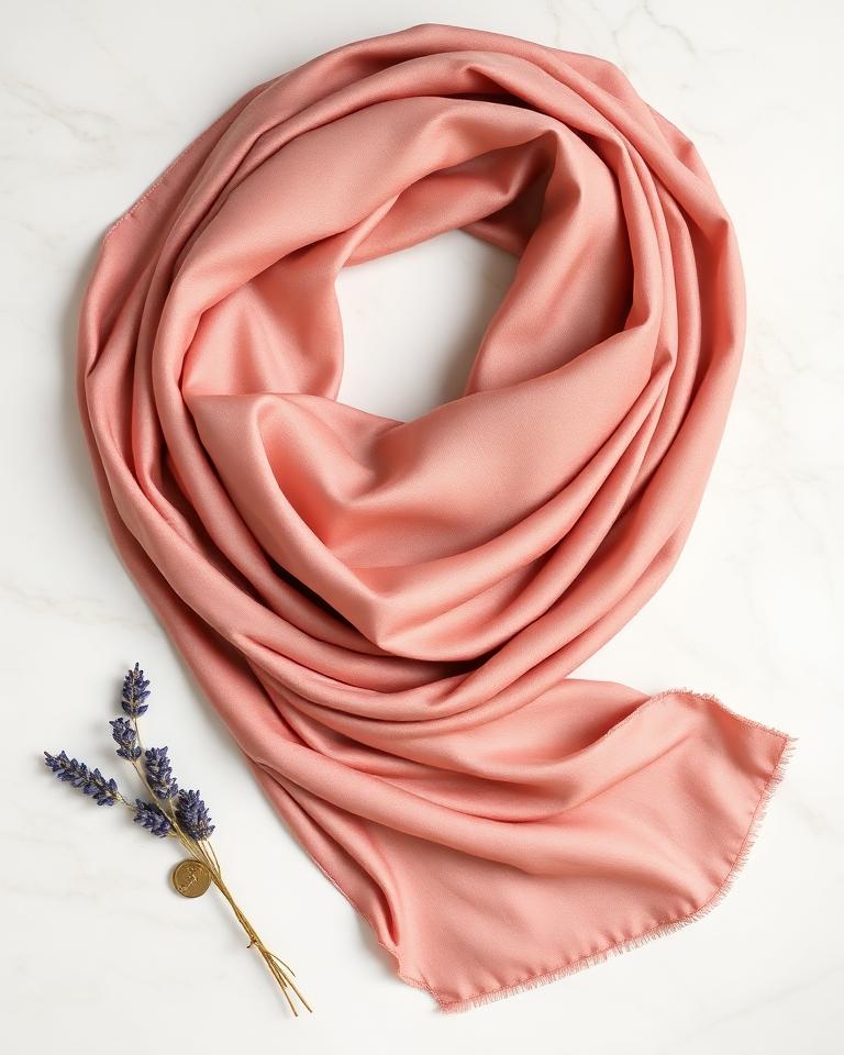 Rose Silk Hijab